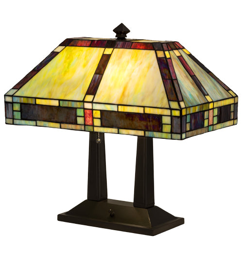 16H Utica Library Rustic Mission Desk Lamp-Add To Your Work Space. –  Smashing Stained Glass & Lighting