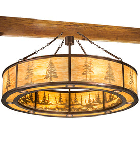 62"W Lodge Tall Pines Pendant