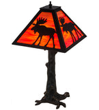 24"H Lone Moose Wildlife Table Lamp