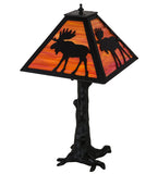 24"H Lone Moose Wildlife Table Lamp