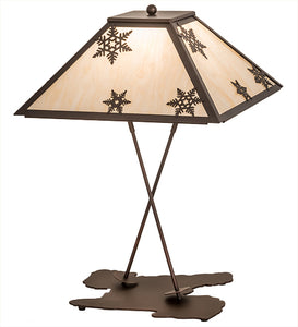 28"H Snowflake Table Lamp