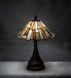 17"H Jadestone Delta  Tiffany Arts & Crafts Table Lamp