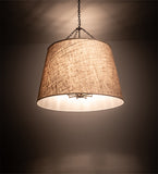  42"W Cilindro Tapered Fabric Pendant