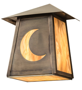 9"W Stillwater Crescent Moon Outdoor Wall Sconce