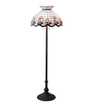 62"H Roseborder Floor Lamp