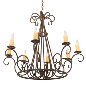 42"W Marguerite 8 Lt Chandelier