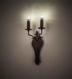 10"W Torsade 2 Lt Gothic Wall Sconce