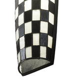 7"W Checkers Tube Contemporary Wall Sconce