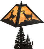  22"H Lone Deer Wildlife Table Lamp