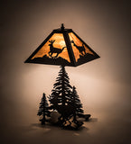  22"H Lone Deer Wildlife Table Lamp