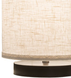8"W Cilindro Textrene Fixed Mount Modern Table Lamp