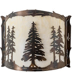 12"W Tall Pines Lodge Wall Sconce