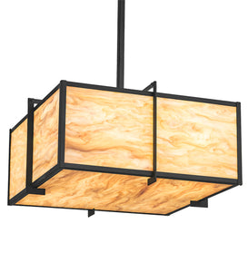 24"Sq Martis Contemporary Inverted Pendant