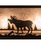 31"W Moose at Lake Wildlife Vanity Light