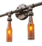 48"W PipeDream Bottle Industrial Wall Sconce