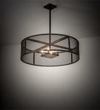 36"W Cilindro Rame Industrial Pendant