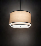 48"W Cilindro Natural Textrene Modern Pendant