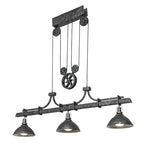 67"L Melrose Barlett 3 Lt Industrial Pendant