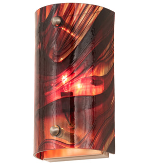 5"W Cabernet Swirl Wall Sconce