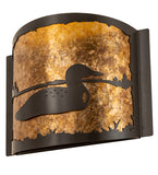 12"W Loon Wildlife Wall Sconce
