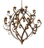 80"W Caliope 25 Lt Chandelier