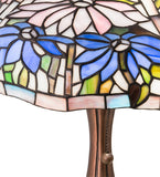 18"H Poinsettia Fluted Accent Lamp