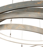 48"W Anillo 4 Ring Modern Cascading Pendant