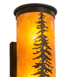 5.5"W Tall Pines Rustic Wall Sconce