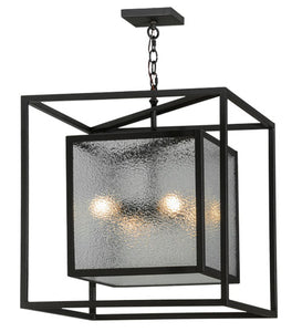 24"Sq Kitzi Box Contemporary Pendant