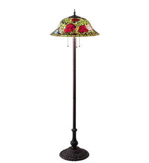 62"H Tiffany Rosebush Floor Lamp