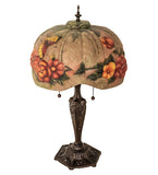 25"H Puffy Butterfly & Flowers Table Lamp