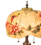 25"H Puffy Butterfly & Flowers Table Lamp