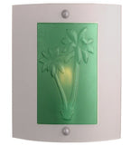 11"W Metro Fusion Oasis Fused Glass Wall Sconce