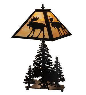 21"H Moose on the Loose Table Lamp