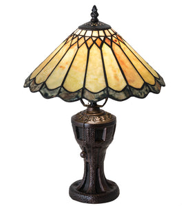 17"H Carousel Jadestone Table Lamp