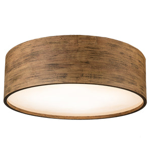 32"W Cilindro Rustic Flushmount