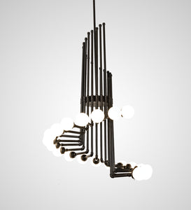 50"W PipeDream Cascading Chandelier