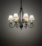 32"W Squire 6 Lt Traditional Chandelier