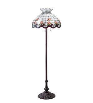 62"H Roseborder Floor Lamp