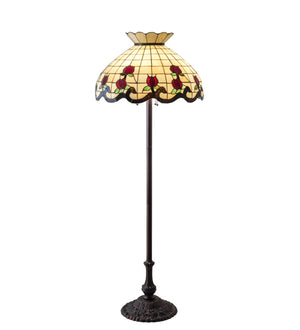 62"H Roseborder Floor Lamp