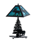 21"H Lone Moose Table Lamp