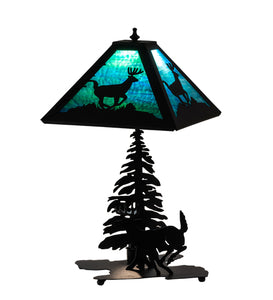 21"H Lone Deer Table Lamp