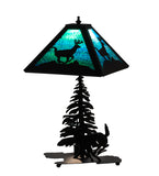  21"H Lone Deer Table Lamp
