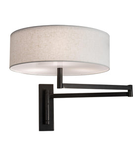 30"W Cilindro Textrene Swing Arm Wall Sconce