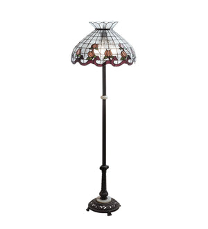 62"H Roseborder Floor Lamp
