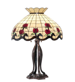 32"H Roseborder Table Lamp
