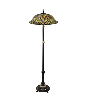 62"H Tiffany Fishscale Floor Lamp