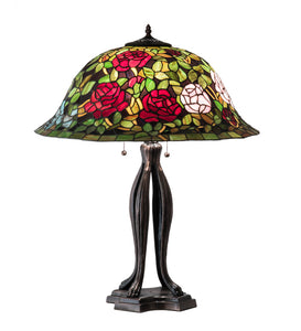  30"H Tiffany Rosebush Table Lamp