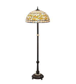 62"H Tiffany Turning Leaf Floor Lamp