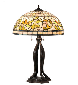 30"H Tiffany Turning Leaf Table Lamp